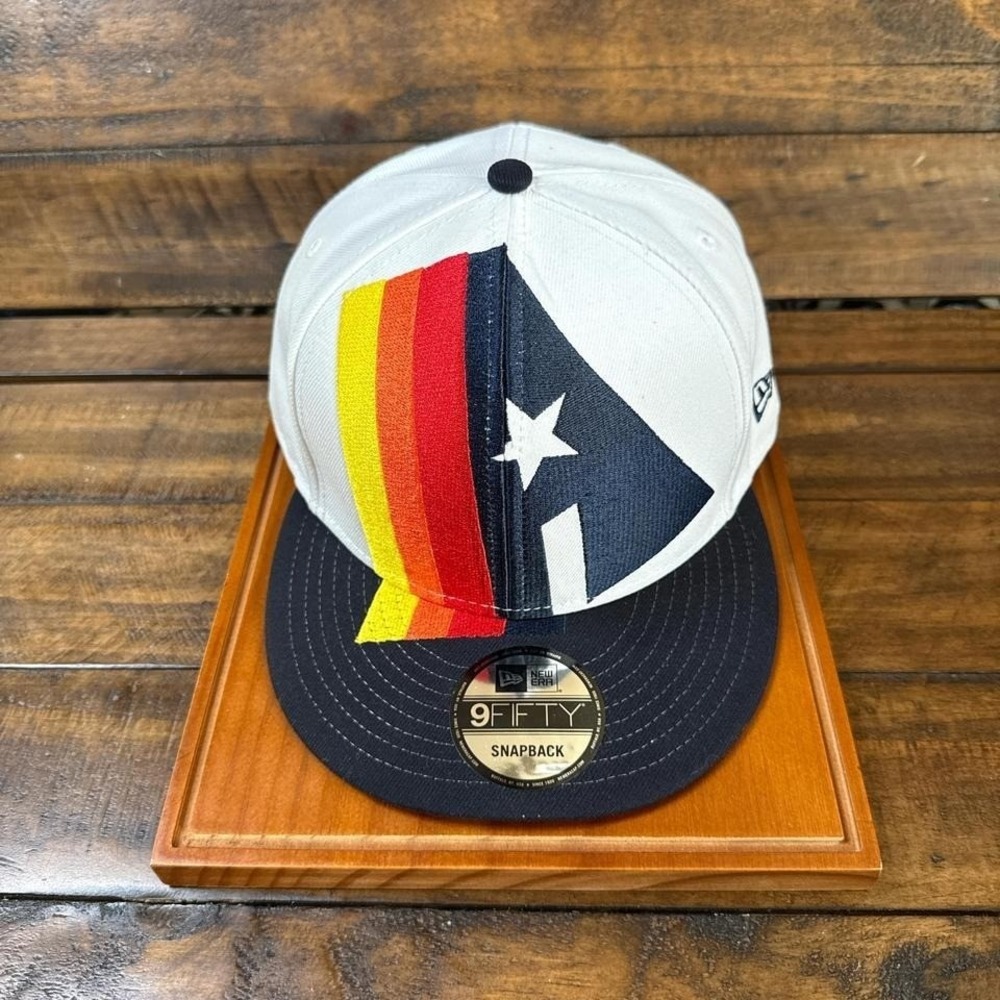 New Era Houston Texans 9FIFTY Snapback Rainbow Logo Hat MLB